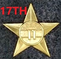 17TH CORPS BADGE.BRASS STAR